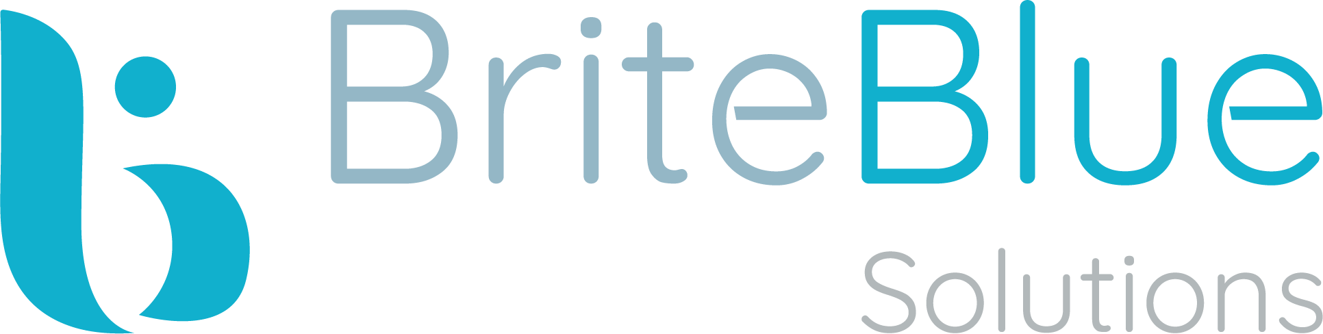 Logo van BriteBlue Solutions, originele kleuren