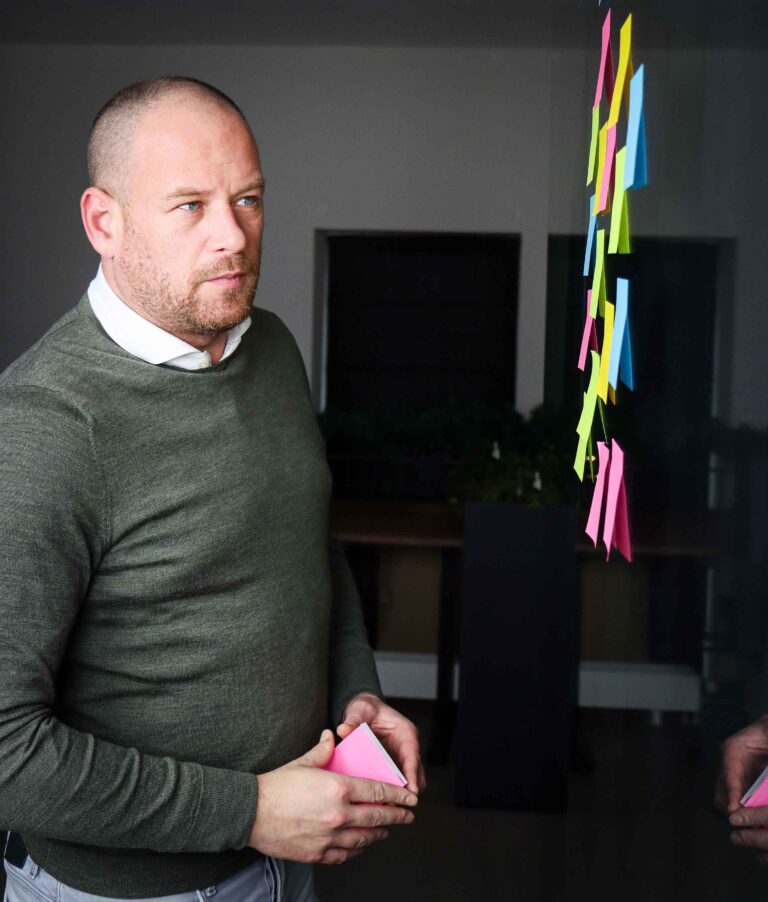 Robert CRM brainstormen